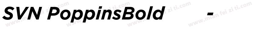 SVN PoppinsBold 语言英文字体转换